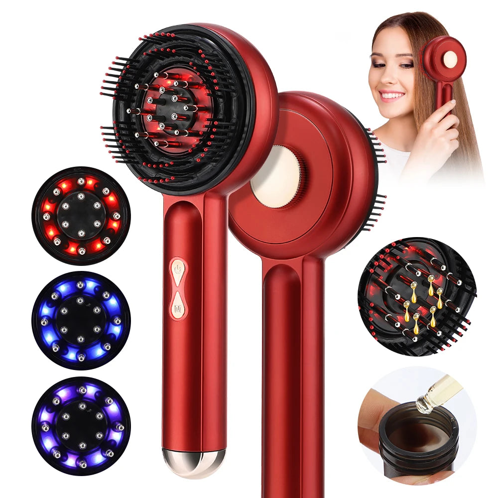 Electric Vibration Massage Comb Massage Scalp Brush Applicator Inject Essential Oils Scalp Care & Hair Care