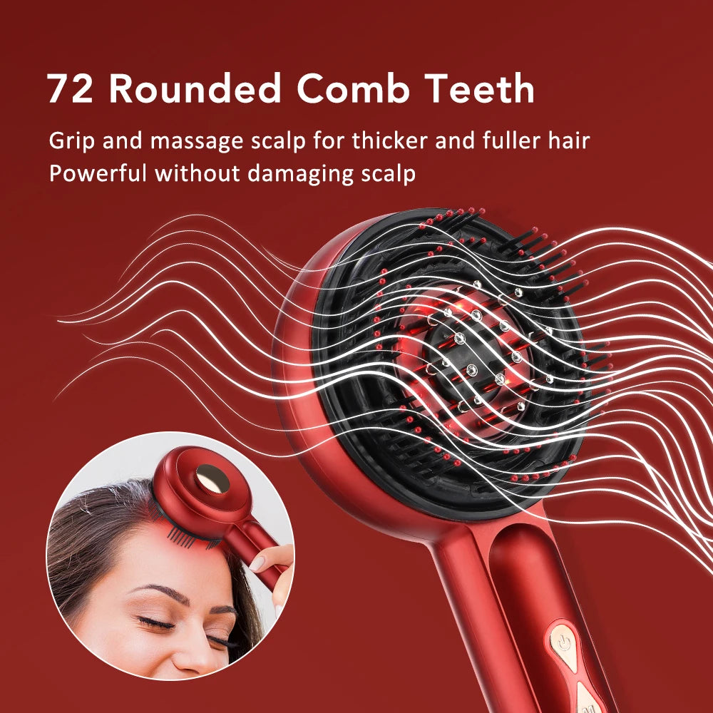 Electric Vibration Massage Comb Massage Scalp Brush Applicator Inject Essential Oils Scalp Care & Hair Care